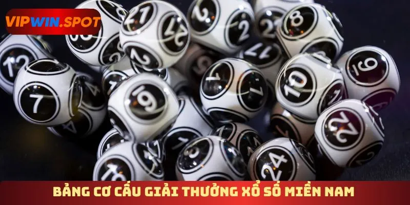 Bảng cơ cấu giải thưởng xổ số Miền Nam 